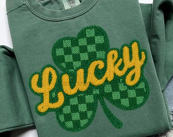 Konstgarn med turkimröd png, sublimeringsdesign för St. Patrick's Day, garn med rutigt mirrhår png, trendig png-design, konststickad png