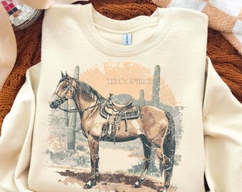 Distressed Horse Png, Retro Horse Shirt Design, Trendy Western Sublimation Design, Vintage Faded Grunge Cowgirl PNG, Png for Lover of Horses