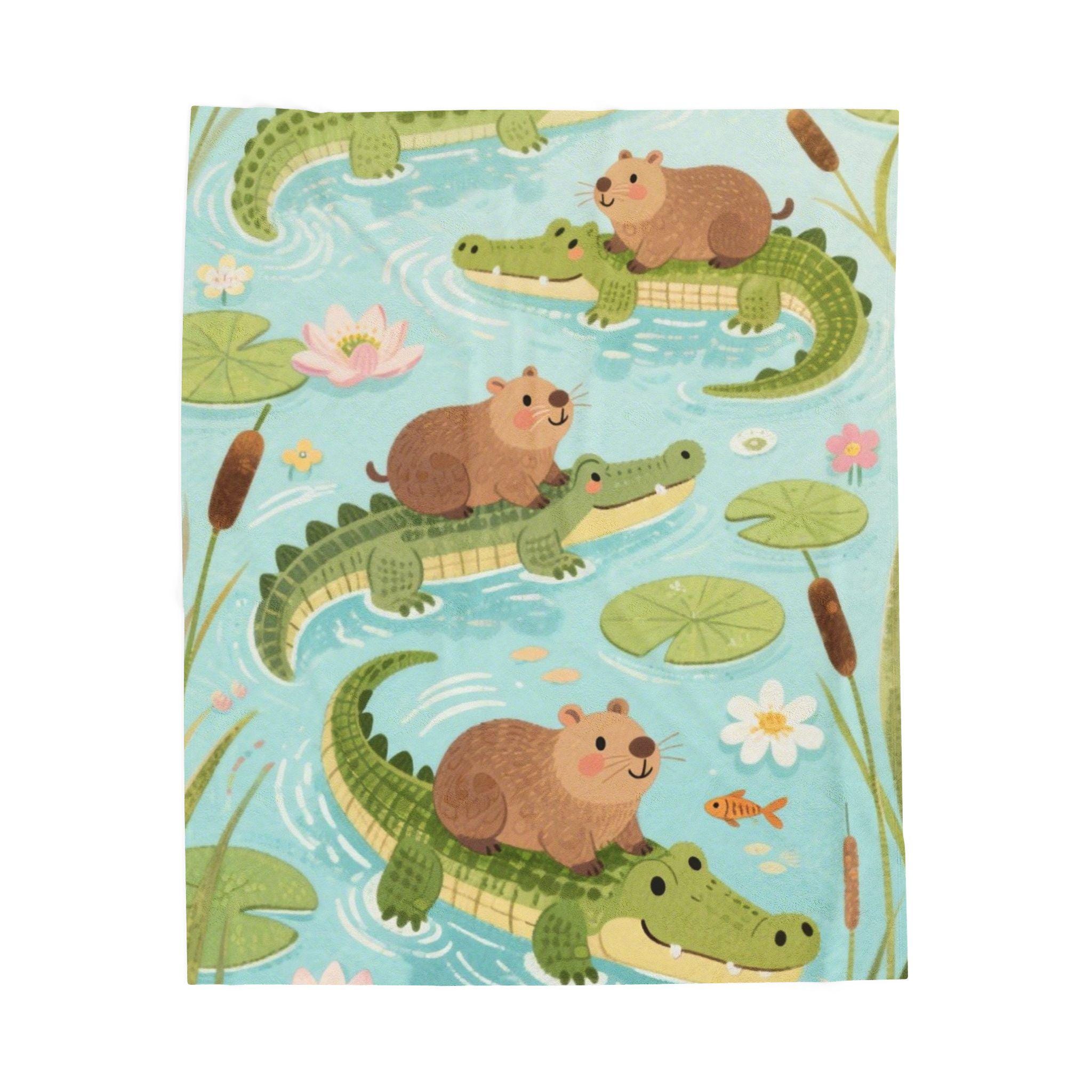 YINGD Capybara - Coperta in flanella stampata per casa, ultra