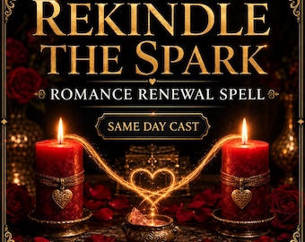 Rekindle Love Spell | Bring Back the Spark, Romance and Affection | Relationship Harmony and Passion Renewal Ritual