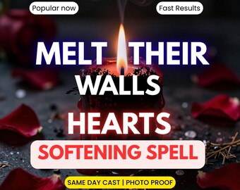 Herzerweichungszauber | Melt His Walls Ritual | Öffne sein Herz der Liebe | Vermeidende Partnerheilung | Am selben Tag gegossen