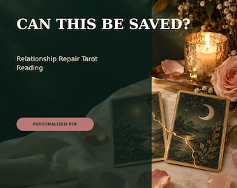 Kann diese Beziehung noch gerettet werden? Tarot-Lesung zur Beziehungsreparatur, Versöhnung, Vertrauen und nächste Schritte (PDF)