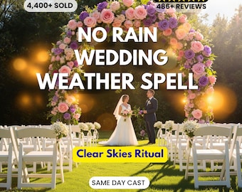 Good Weather Spell for Wedding | Weather Witch No Rain Ritual | Clear Skies Spell | Outdoor Event & Trip Protection