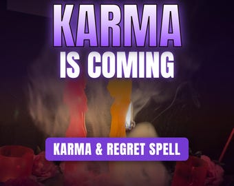 Karma Spell | Revenge and Regret Ritual | Return What They Did, Make Them Regret Hurting You | Justice Spell | Same Day Cast