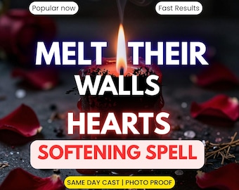 Heart Softening Spell | Melt His Walls Ritual | Open His Heart to Love | Avoidant Partner Healing | Same Day Cast