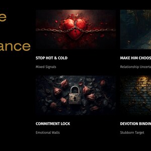 K&ouml;nnte beinhalten: Eine schwarze Infografik mit goldenem Text, der Choose His Resistance Level lautet. Sie zeigt vier Bilder: ein angekettetes Herz, eine Person auf einem Weg, ein Vorh&auml;ngeschloss mit Rosen und eine Ziegelmauer, mit Beschriftungen wie Stop Hot & Cold.