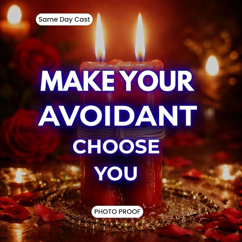 Commitment Spell for Avoidant Partner, Make Them Choose You, Stop Hot & Cold Behavior, Same Day Ritual With Proof image 1