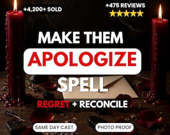 Apology & Reconciliation Spell | Make Them Apologize | Regret Spell After Fight | Forgiveness Love Ritual | Same Day Cast