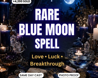 Full Moon Ritual | Manifest Love, Luck and Success | Energy Cleanse, Release Blocks & Amplify Intentions | Personalized Same Day Spell