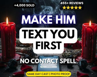 Contact Me Spell | Make Him Text Me First | Break No Contact Spell | Communication Spell | Reach Out Fast | Same Day Cast