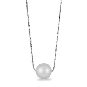 White Pearl Drill Pendant | Handmade Pearl Necklace Jewelry Gift | Natural White Pearl Pendant | Minimalist Pearl Necklace for Women