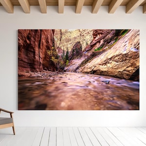 Zion National Park Photo Print: The Narrows Canyon Wall Art