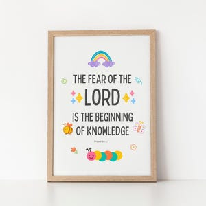 Kids Bible Verse Wall Art, Kids Room Decor Christian Prints, Christian Wall Art, Nursery Bible Verse, Neutral Nursery Prints