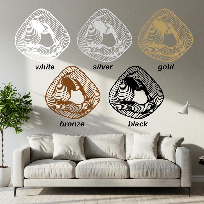 Floral Metal Wall Art, Modern Nature Inspired Metal Flower Wall Decor, Elegant Botanical Design for Home, Balcony, or Office Accent image 7