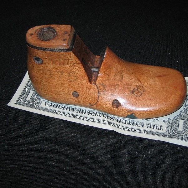 Child's hightop wood shoe last size 4, 4 1/2, OR 5