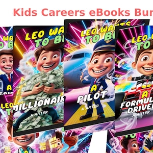 Leo Wants to Be Career Guide eBook Bundle for Kids, Kids Fun Story, Stories for Kids, Perfect for Bed Time, Instant Download