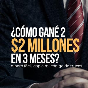 Può includere: Copertina di un libro in spagnolo con il titolo "¿CÓMO GANÉ 2 $2 MILLONES EN 3 MESES?" (Come ho guadagnato 2 milioni in 3 mesi?). L'immagine mostra un uomo in giacca e cravatta. L'autore è A. Arter.