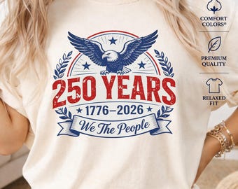 Camiseta de los 250 años de EE. UU., camiseta patriótica, camiseta gráfica del Día de la Independencia, regalo vintage de EE. UU.