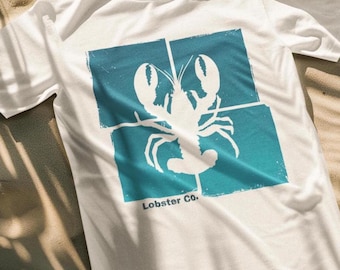 Camiseta de langosta, camiseta veraniega costera, camiseta con estampado playero, conjunto de vacaciones, Comfort Colors Unisex