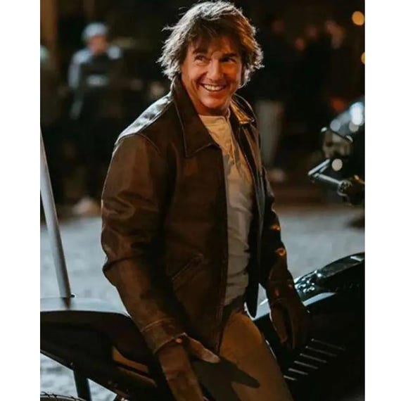 Tom Cruise Mission Impossible Leather Jacket – Handmade Biker