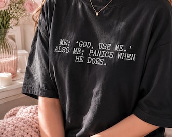 Camiseta cristiana divertida, camiseta "Dios úsame", regalo de humor cristiano, camiseta de Jesús, camiseta cristiana sarcástica, camiseta divertida, camiseta para adultos