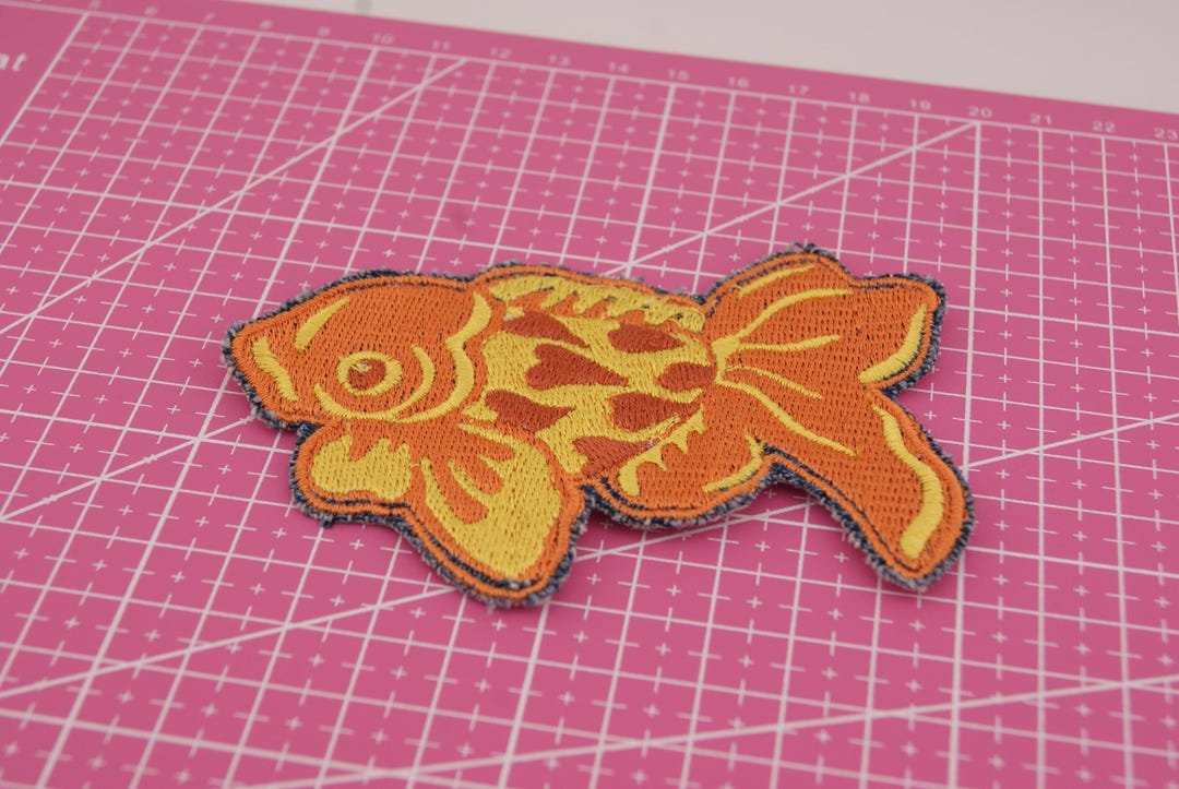 Goldfish Patch | Koi Fish Patch | Orange Fish Patch | Iron-on & Sew-on ...