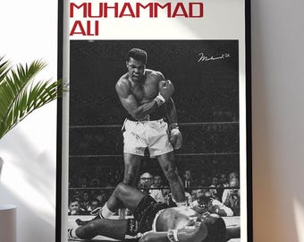 モハメド・アリのポスター（24×36インチ、巻いて収納できる壁掛け