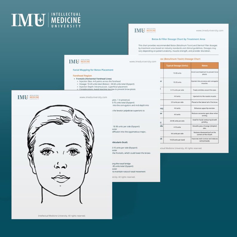 Injectables Forms Bundle: Botox, Fillers, Face Mapping (editable ...