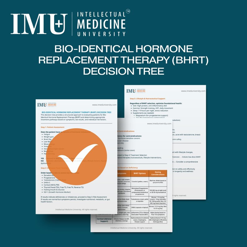 Bio-identical Hormone Replacement Therapy BHRT Decision Tree - Patient ...