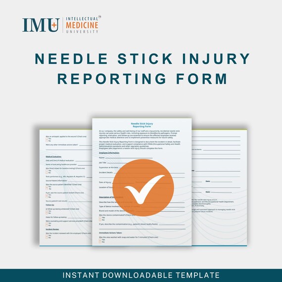 OSHA Needle Stick Injury Reporting Form: Medical Clinic Incident Documentation (PDF Download)
