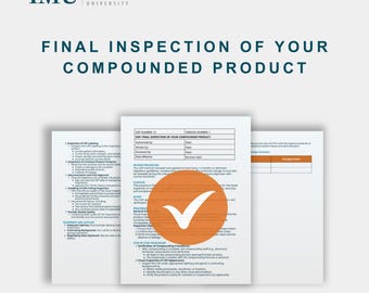 Procedimiento operativo estándar (POE) para la inspección final de productos compuestos – Cumplimiento con USP 797/800 (Descarga digital)