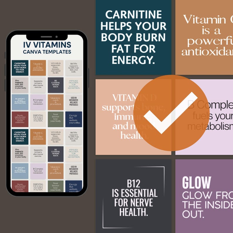 IV Vitamin Therapy Canva Templates – Clinic Social Media Pack (PDF ...
