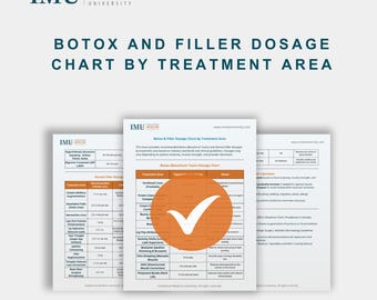 Tableau posologique du Botox et du produit de remplissage - Guide d'injection (Modèle PDF téléchargeable