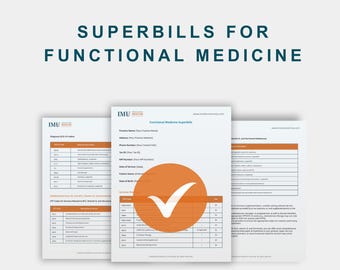 Superbills for Functional Medicine – Customizable ICD‑10 & CPT Code Superbill Template for Integrative Clinics