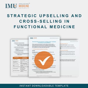 Intäktsguide för funktionell medicin | Strategisk merförsäljning och korsförsäljningstekniker | Mallar för försäljning inom hälso- och sjukvård