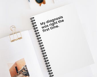 Cuaderno divertido de enfermería: "Mi diagnóstico fue correcto"