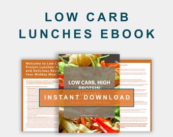Low Carb Lunch Recipe eBook: High Protein Meal Prep (Digital Download)