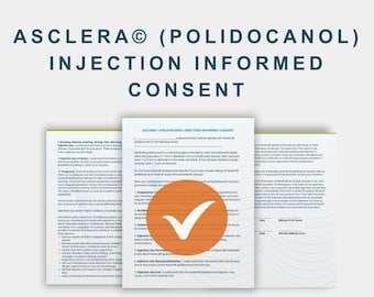 Asclera® (Polidocanol) Injection Informed Consent Form – Spider & Reticular Vein Sclerotherapy PDF