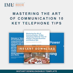 IV Clinic Telephone Training Guide: Med Spa Front Desk Communication (Digital Download))