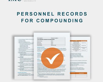 Procedimiento operativo estándar (POE) para el registro del personal de farmacia de preparación magistral – Cumplimiento de la USP 797 (Descarga digital)