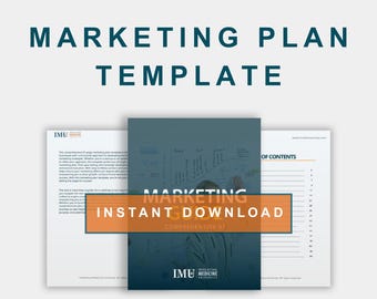 Comprehensive 97‑Page Marketing Plan Template – Goals, Audit, Strategies & Editorial Calendar PDF
