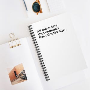 Funny Nurse Spiral Notebook - Healthcare Humor Documentation Journal
