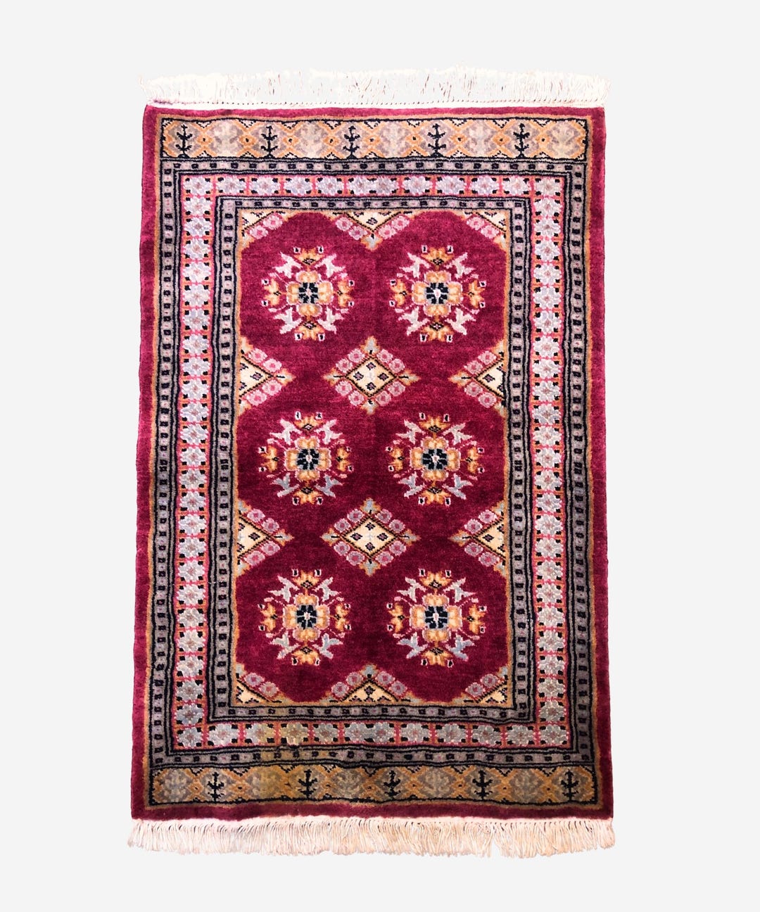 Pakiitani Rug Plushy Soft Pakistani Rug, Hand-knotted Reddish Fine Pakistan Rug - Etsy