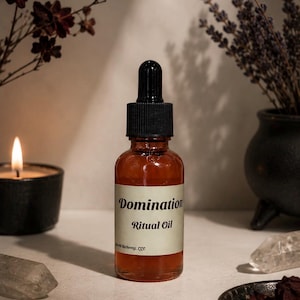 Domination Ritualöl für Vertrauen, Autorität, Führung (30mL)