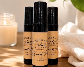 Sweet Pea Perfume Oil Roller | Delicate Floral Fragrance, Feminine Scent (10mL)