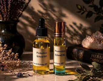 Protection Ritual Oil, Candle Dressing Oil, 1oz Dropper or 10mL Roller