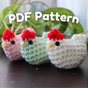 Crochet PDF Pattern for Mini Loaf Chicken Digital Download - Cute Amigurumi Chicken Pattern - DIY Handmade Gift - Beginner-Friendly Crochet