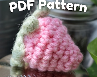 Crochet Strawberry PDF Pattern: Amigurumi Beginner-Friendly (Digital Download