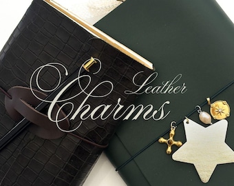 LEATHER CHARMS - Only available as part of the OLEA journal pack