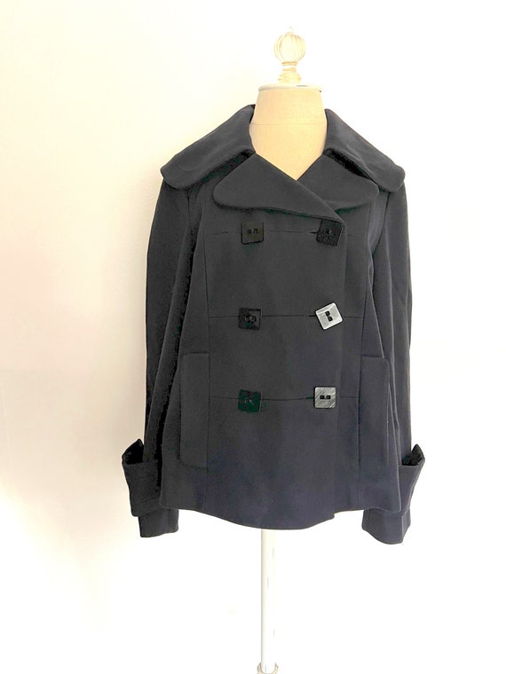 French Connection Double Breasted Pea Coat 8